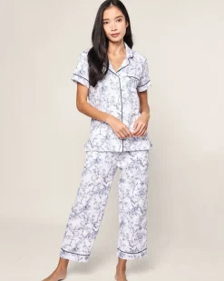 Women’s Pima Crop Set in Timeless Toile