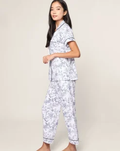 Women’s Pima Crop Set in Timeless Toile