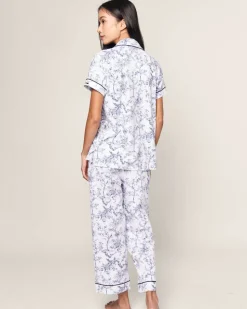 Women’s Pima Crop Set in Timeless Toile