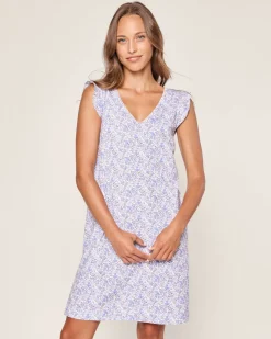 Women’s Pima Harper Nightgown in Fleur d’Azur