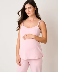 Women’s Pima Maternity Camisole in Pink