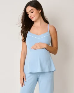 Women’s Pima Maternity Camisole in Periwinkle
