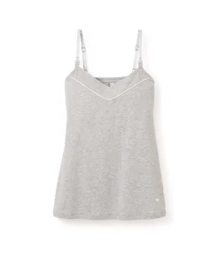 Women’s Pima Maternity Camisole in Light Heather Grey