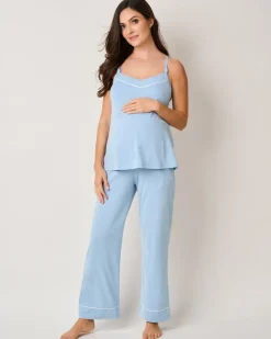 Women’s Pima Maternity Pants in Periwinkle