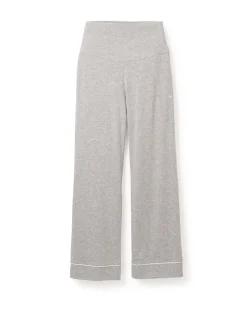 Women’s Pima Maternity Pants in Light Heather Grey