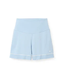 Women’s Pima Maternity Shorts in Periwinkle