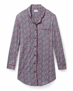 Women’s Pima Nightshirt in Fleurs de Saison