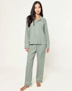Women’s Pima Pajama Set in Sage
