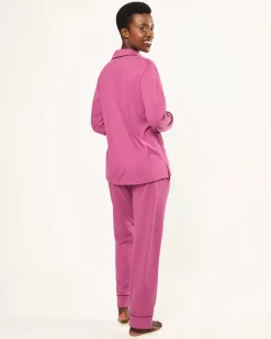 Women’s Pima Pajama Set in Rosewood
