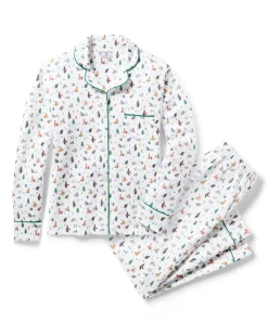 Women’s Pima Pajama Set in Merry Meow