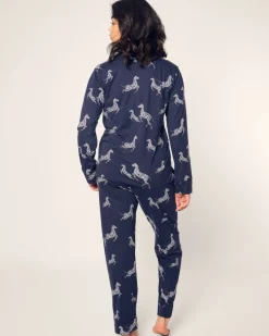 Women’s Pima Pajama Set in Zèbre de Nuit