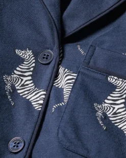 Women’s Pima Pajama Set in Zèbre de Nuit
