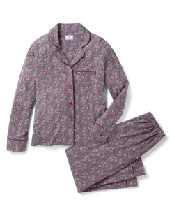 Women’s Pima Pajama Set in Fleurs de Saison