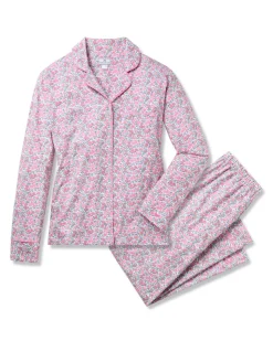 Women’s Pima Pajama Set in Fleurs de Rose