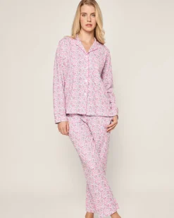 Women’s Pima Pajama Set in Fleurs de Rose