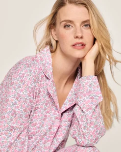 Women’s Pima Pajama Set in Fleurs de Rose