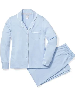 Women’s Pima Pajama Set in Periwinkle