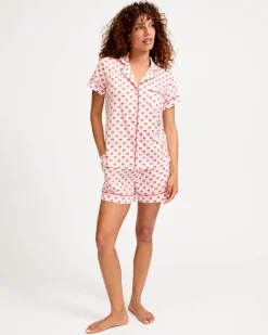 Women’s Pima Short Set in Blissful Bows