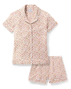 Women’s Pima Short Sleeve Short Set in Pumpkin Patch