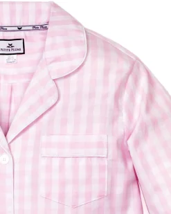 Women’s Pink Gingham Pajama Set