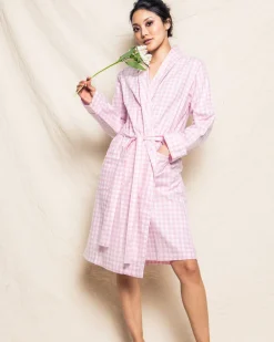 Women’s Pink Gingham Robe