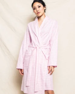 Women’s Pink Gingham Robe