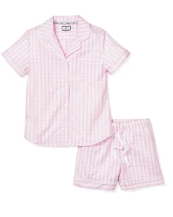 Women’s Pink Gingham Short Set