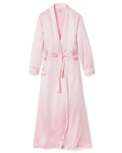 Women’s Pink Silk Long Robe