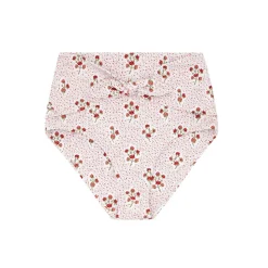 Women's Raspberry Red High Waist Bikini Bottom