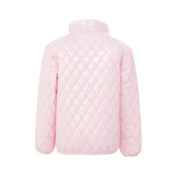 Women's Shiny Ballerina Pink Quilted Puffer Jacket