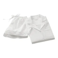 Women's Signature Short Sleeve & Shorts Pajama Set in White