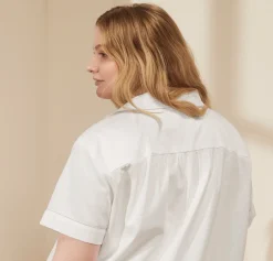 Women's Signature Short Sleeve & Shorts Pajama Set in White