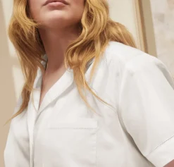 Women's Signature Short Sleeve & Shorts Pajama Set in White