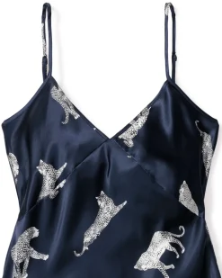 Women’s Silk Cami Short Set in Panthère de Nuit
