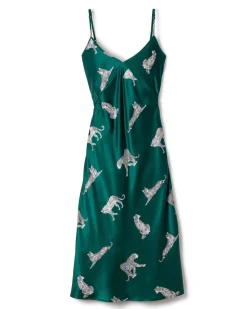 Women’s Silk Cosette Nightgown in Panthère de Luxe