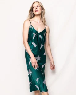 Women’s Silk Cosette Nightgown in Panthère de Luxe