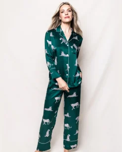 Women’s Silk Pajama Set in Panthère de Luxe