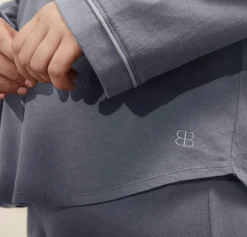 Women's Soft Knit Long Sleeve & Pants Pajama Set in Mineral