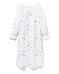 Women's Twill Delphine Nightgown in 12 Days of Christmas