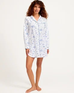 Women’s Twill Nightshirt in Chalet Toile