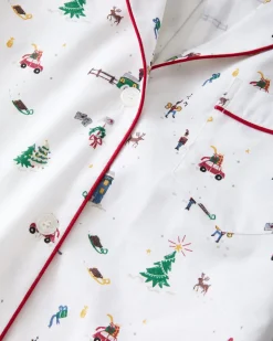 Women’s Twill Nightshirt in Holiday Town