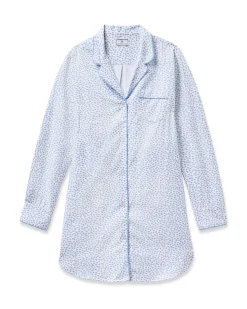 Women’s Twill Nightshirt in Bluehearts