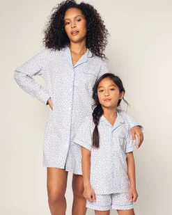 Women’s Twill Nightshirt in Bluehearts