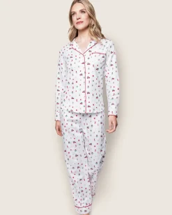 Women’s Twill Pajama Set in Winter Nostalgia