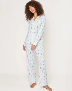 Women's Twill Pajama Set in 12 Days of Christmas