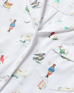 Women's Twill Pajama Set in 12 Days of Christmas