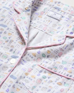 Women’s Twill Pajama Set in Baking Spirits Bright