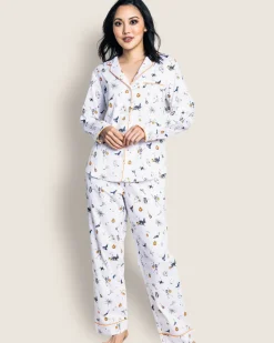 Women’s Twill Pajama Set in Trick or Treat