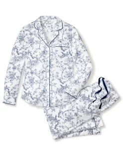 Women’s Twill Pajama Set in Timeless Toile