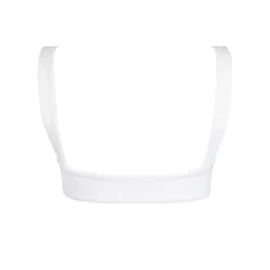 Women's White Bandeau Bikini Top